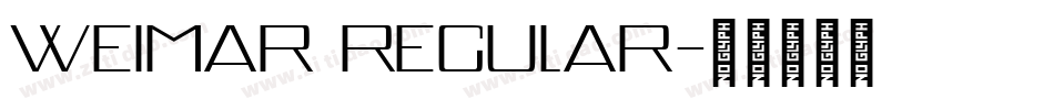 Weimar Regular字体转换